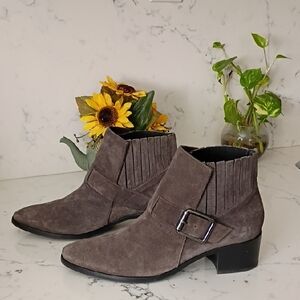 Aquatalia  Suede Ankle Boots with Buckle Women's